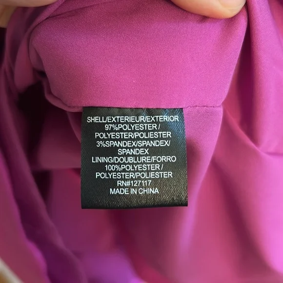 Badgley Mischka Off the Shoulder Bow Front Orchid Midi Dress Women’s 2 - Picture 6 of 13